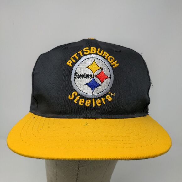 Team NFL Men's Snapback Hat Black Size OSFA Embroidered Pittsburgh Steelers Logo - Picture 2 of 12